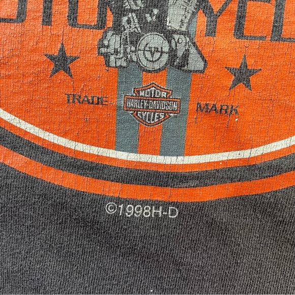 Harley-Davison Vintage 1998 Graphic T-Shirt Large - Picture 11 of 11